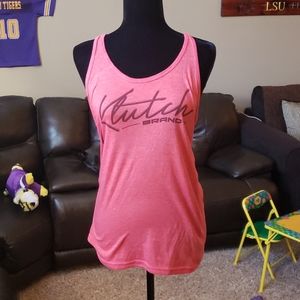 Klutch Brand pre shrunk racerback tank top